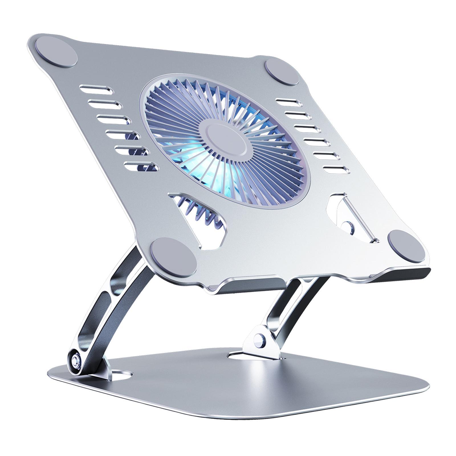 Laptop Holder with Cooling Fan Quiet Fan Adjustable for Notebook Desk Office