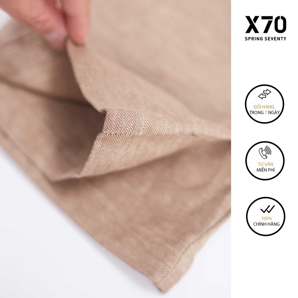 Quần Âu Nam Linen Thiết Kế Lưng Thun Thời Trang X70 - 11650008