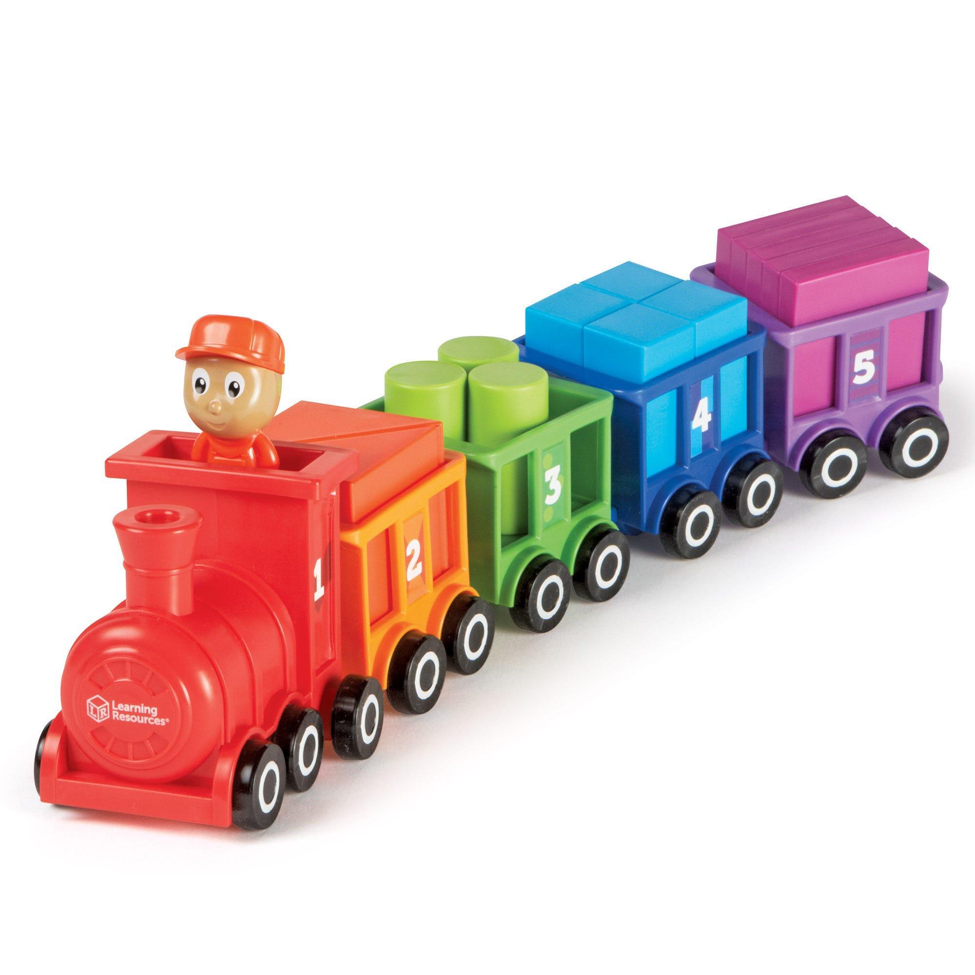 Learning Resources Bộ học đếm và phân loại chủ đề xe lửa - Count &amp; Color Choo Choo