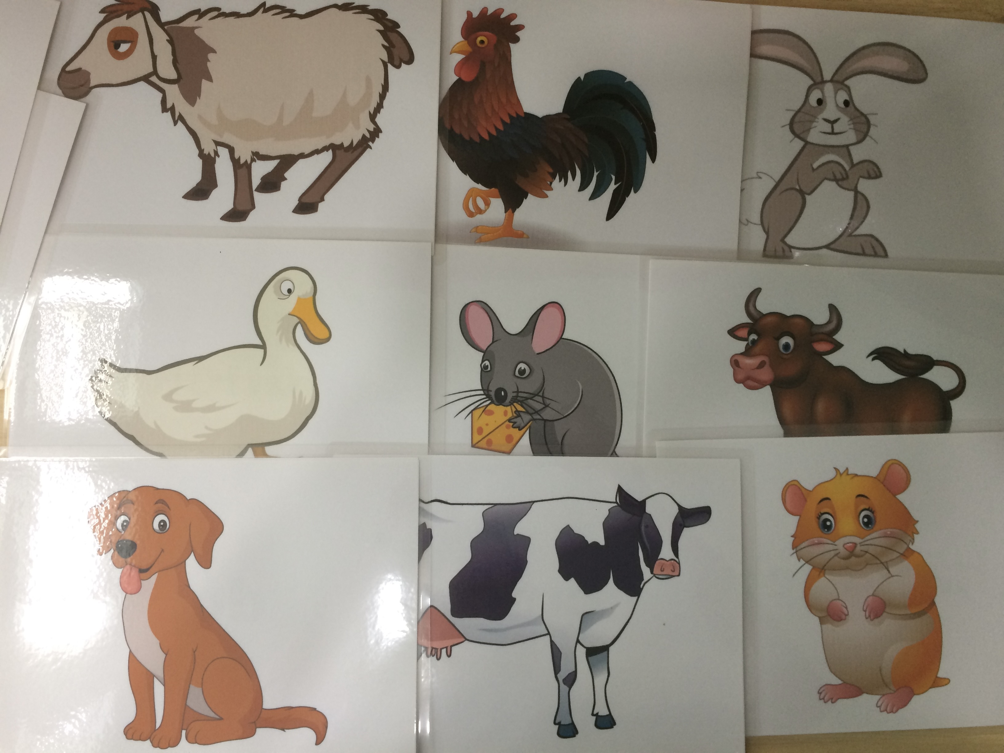 Animal Flashcards - House &amp; Farm Animals - Thẻ học tiếng Anh chủ đề các động vật ở nhà và nông trại - 20 cards