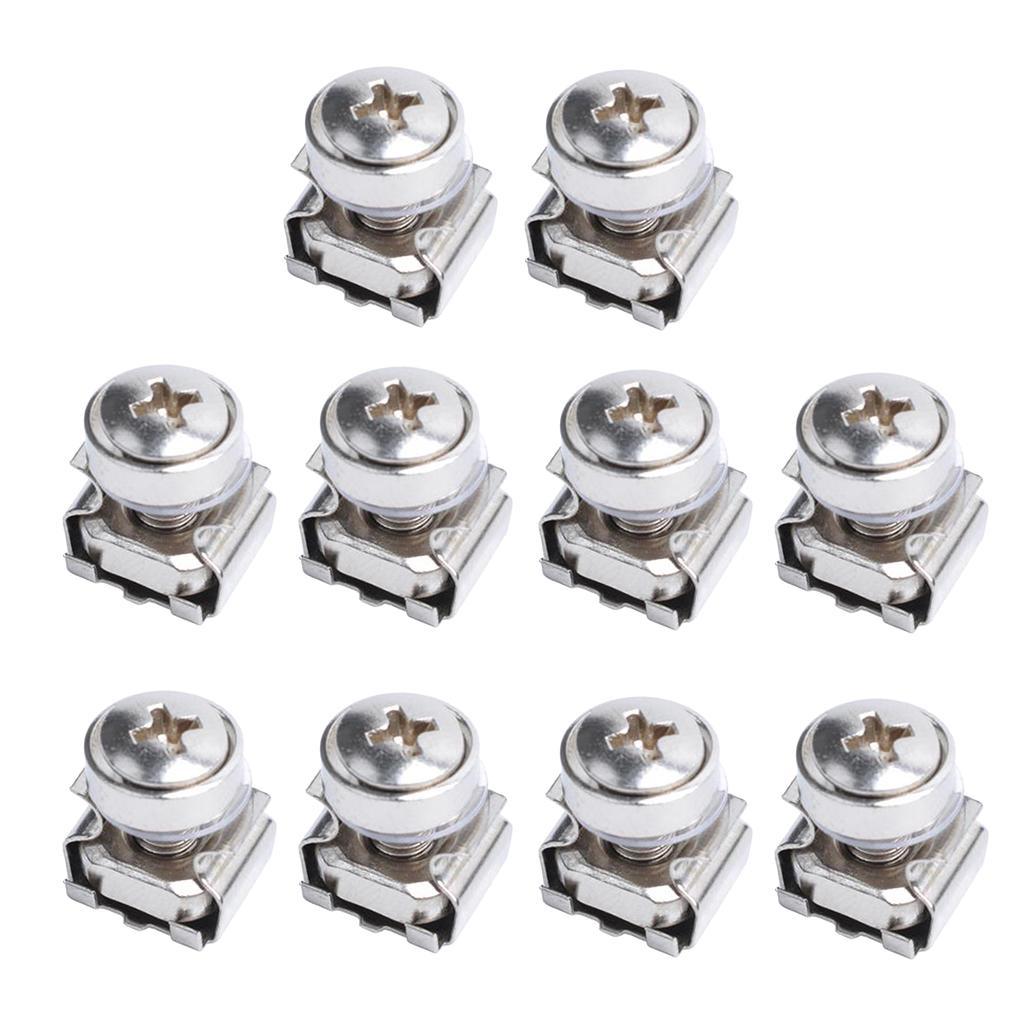 10 x M5x16mm Cage Nuts Bolts and Washers - For Rack Mount Equipment