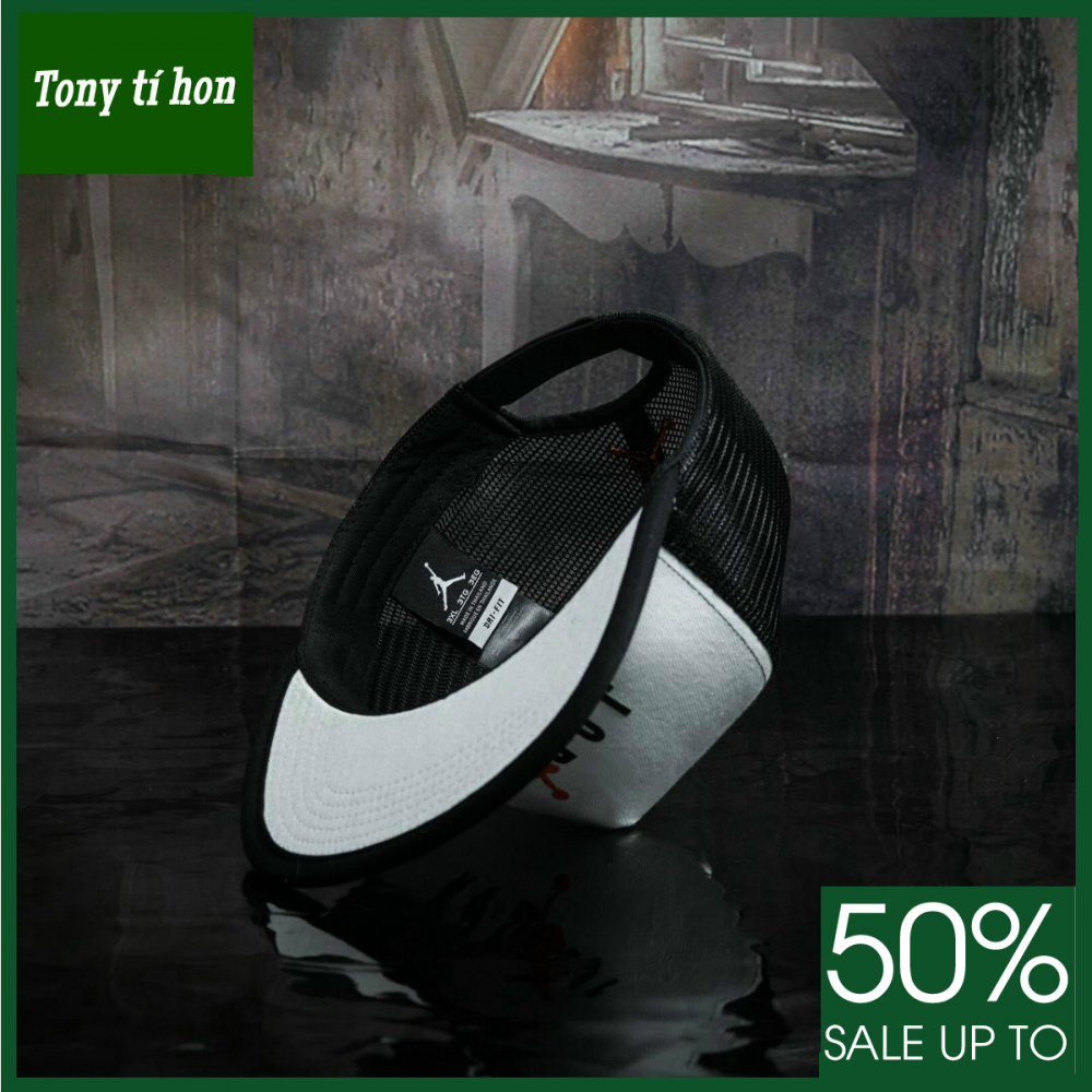 Tony tí hon -  Mũ/nón kết lưỡi trai Snapback JD trắng phối cam thời trang nam nữ cao cấp