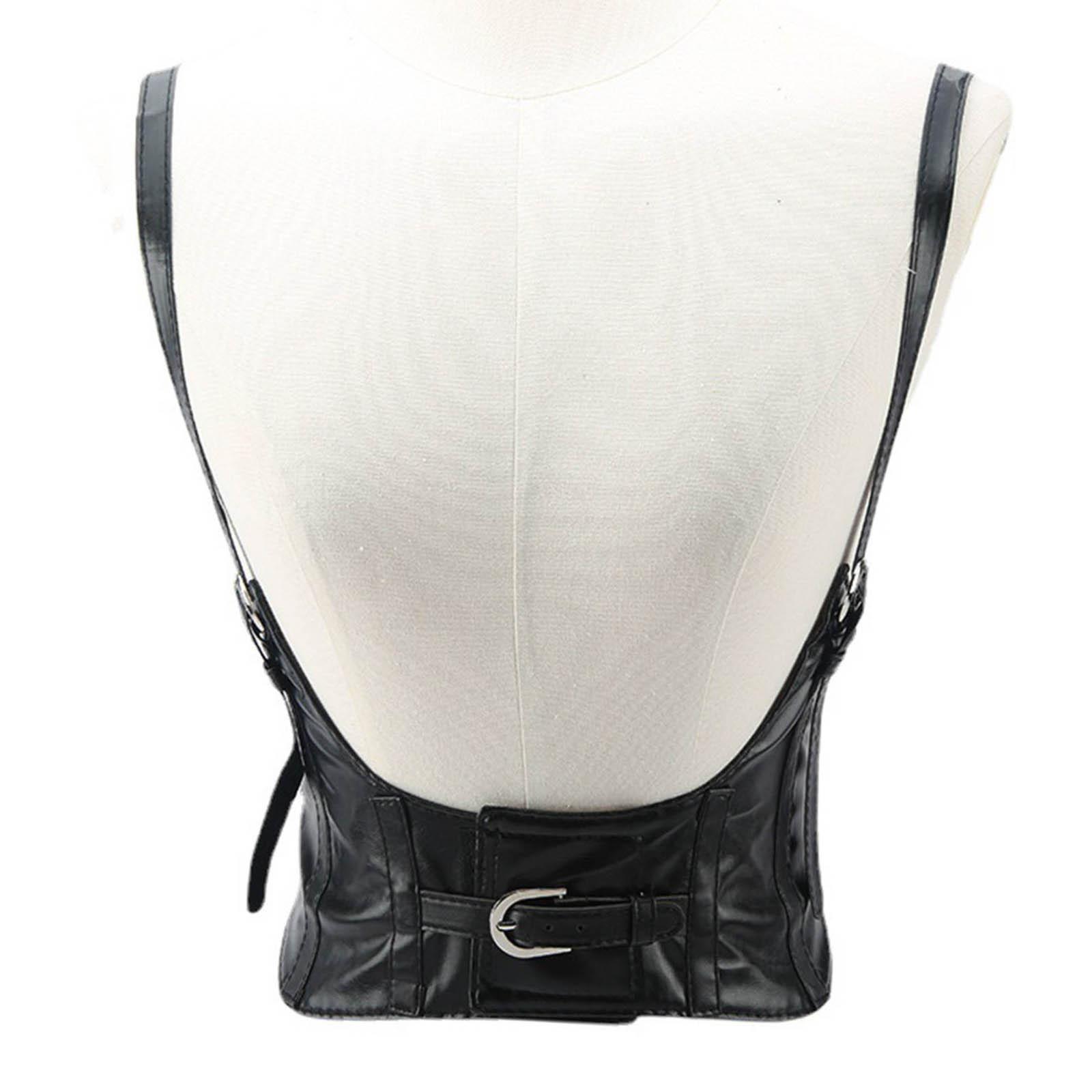 Women Belt Fashion PU Leather Waist Belt Steampunk Underbust Corset
