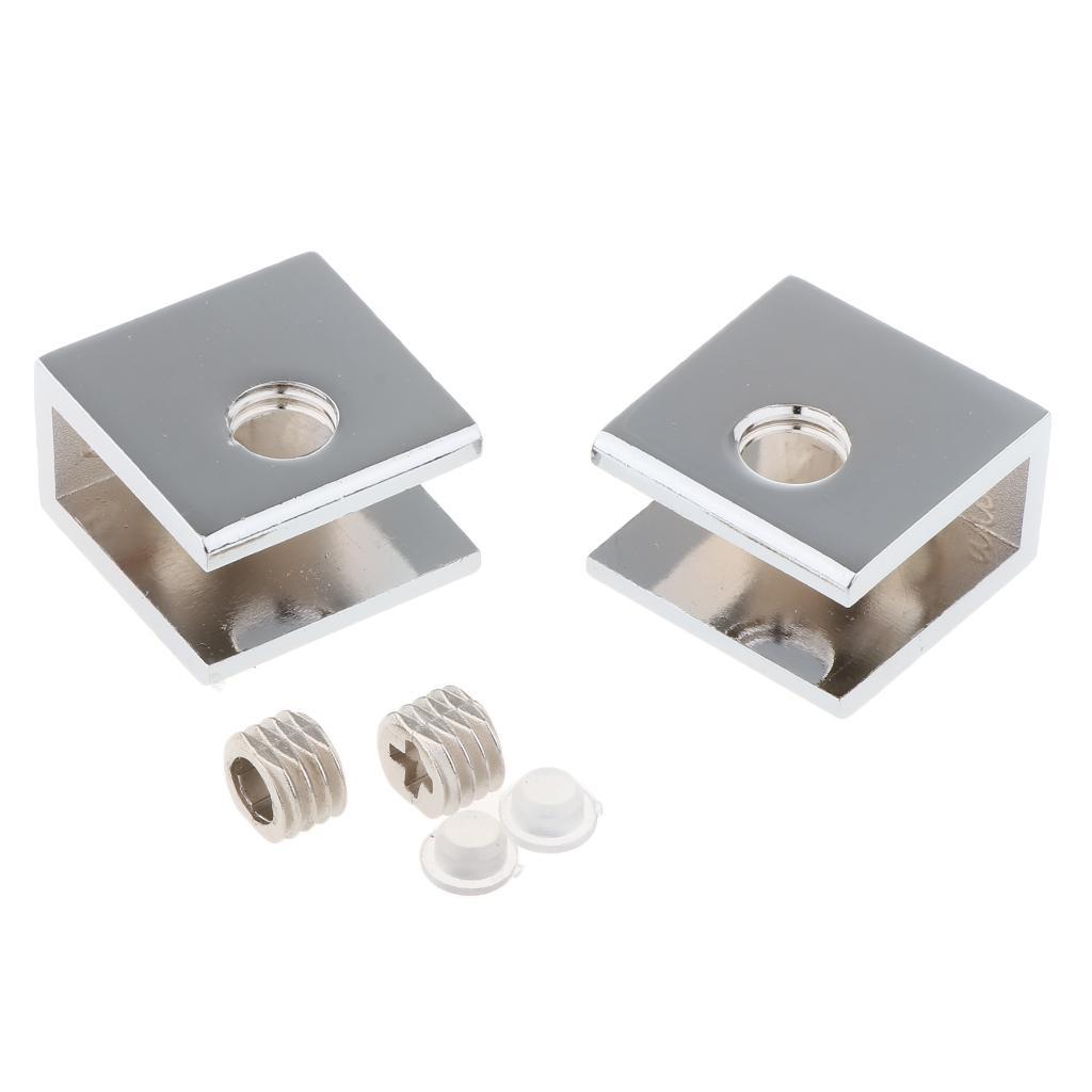 5x2 pack Zinc Alloy Fixed Glass Clamp Adjustable Glass Brackets A-8-10mm