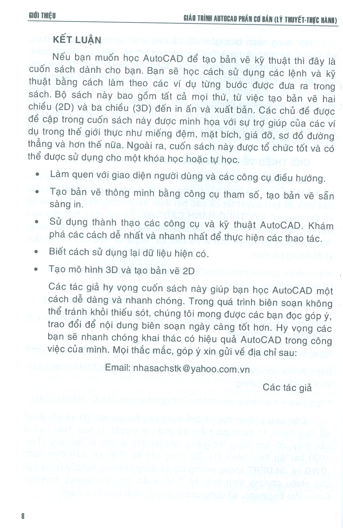 Combo 2 cuốn GIÁO TRÌNH AUTOCAD - PHẦN CƠ BẢN + NÂNG CAO (LÝ THUYẾT - THỰC HÀNH) (Dùng cho các phiên bản Autocad 2022-2021)