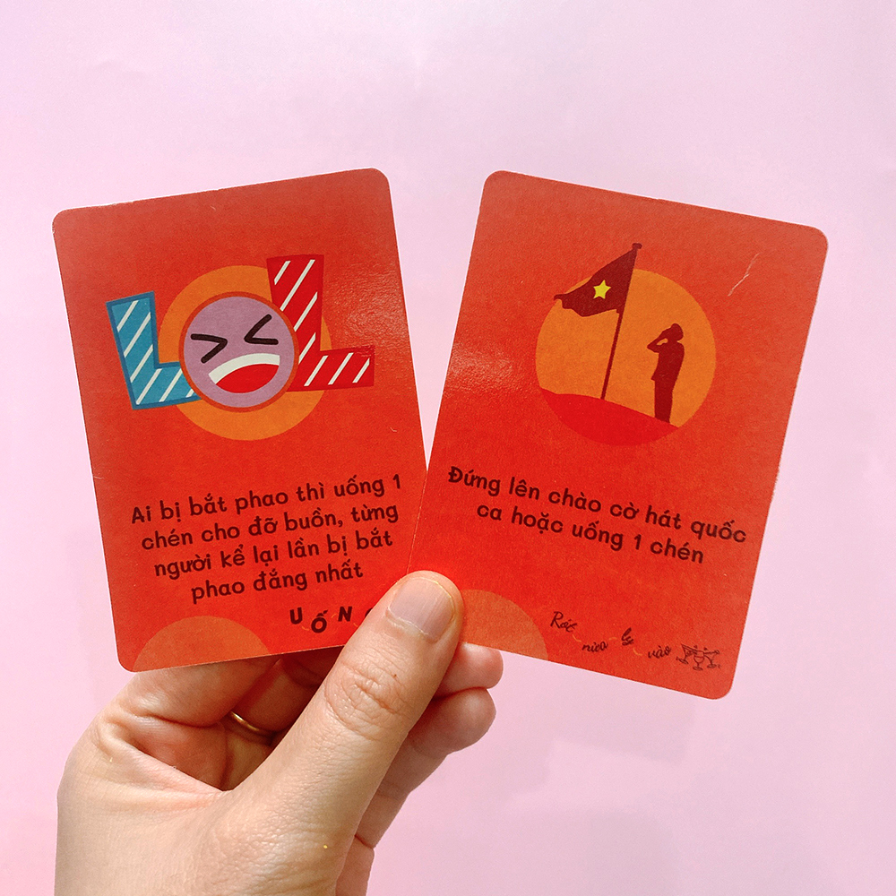 Bộ Bài Drinking Game Uống Đê Bản Học Đường Bài Huệ Nốc Out Cho Nhóm Bạn Giải Trí Trong Bữa Tiệc