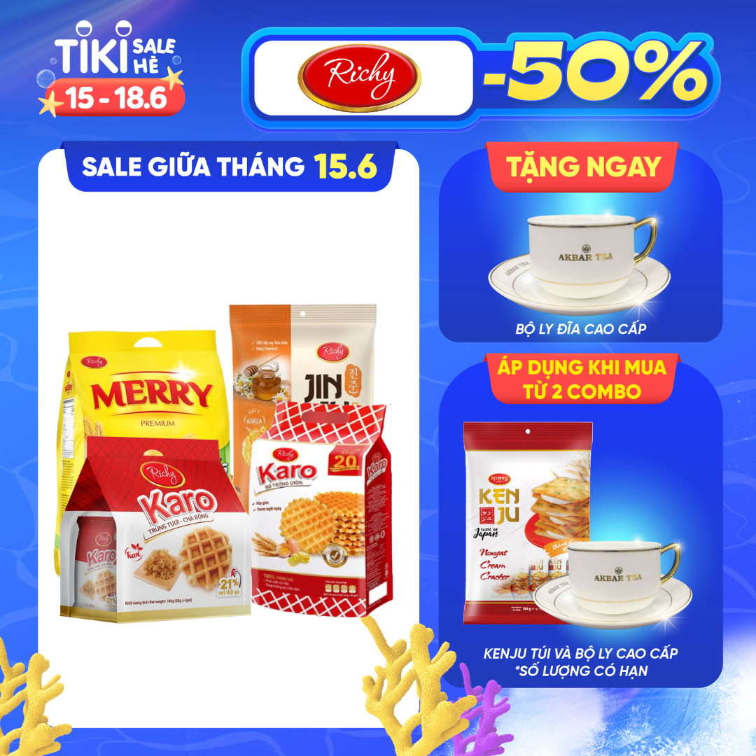 Combo Bánh Richy Dinh Dưỡng Cả Ngày Tràn Đầy Năng Lượng