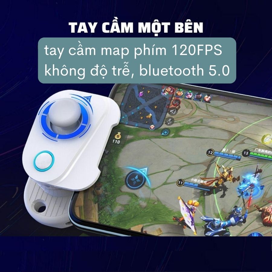 Tay cầm chơi game Aobing Lite - Điều khiển gaming kết nối bluetooth 5.0 hỗ trợ điện thoại và ipadd