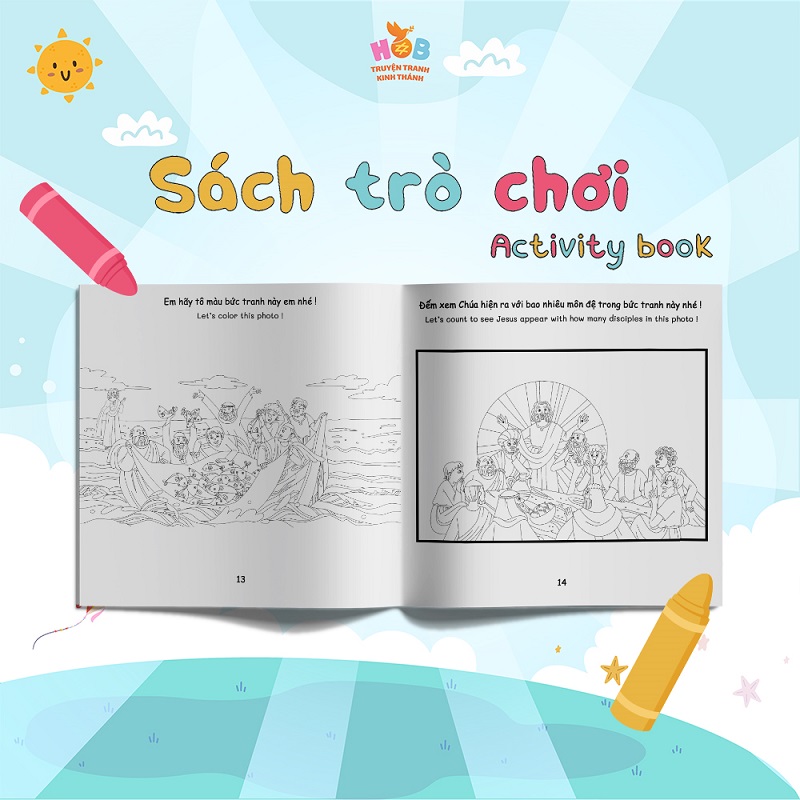 Bộ truyện tranh song ngữ thiếu nhi Công Giáo Phục Sinh 2023