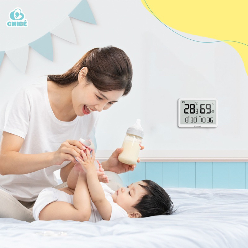 Nhiệt ẩm kế đo nhiệt độ phòng Chibe CB036 - Hàng Chính Hãng