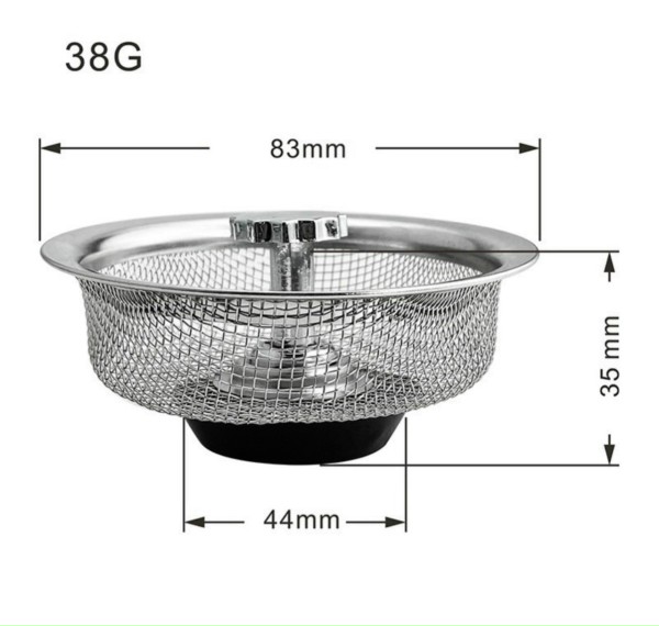 Lưới Lọc Rác Bồn Rửa Chén Bát Chống Tắc Nghẽn Làm Từ Inox Không Gỉ