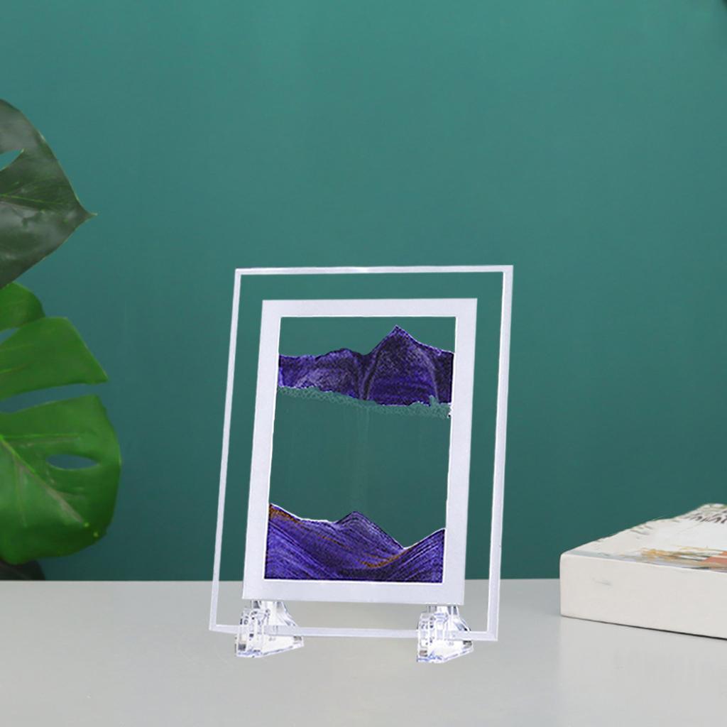 2 PCS Natural Dynamic Sand Picture Flowing Desktop Decor Kit Photo Sand Draw