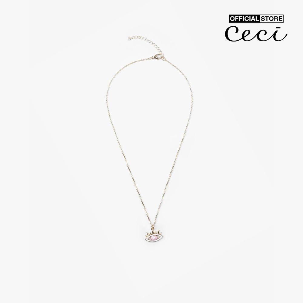 CECI - Dây chuyền nữ sợi mảnh phối hình mắt độc đáo CC4-01000203-13