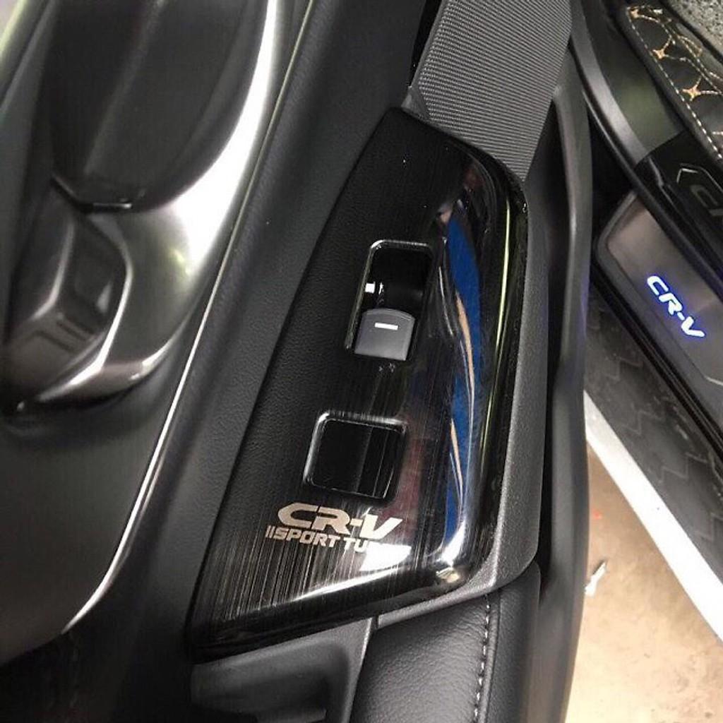 Bộ ốp trang trí nội thất dành cho xe HONDA CRV 2018-2019 vân titan, phụ kiện trang trí xe ô tô