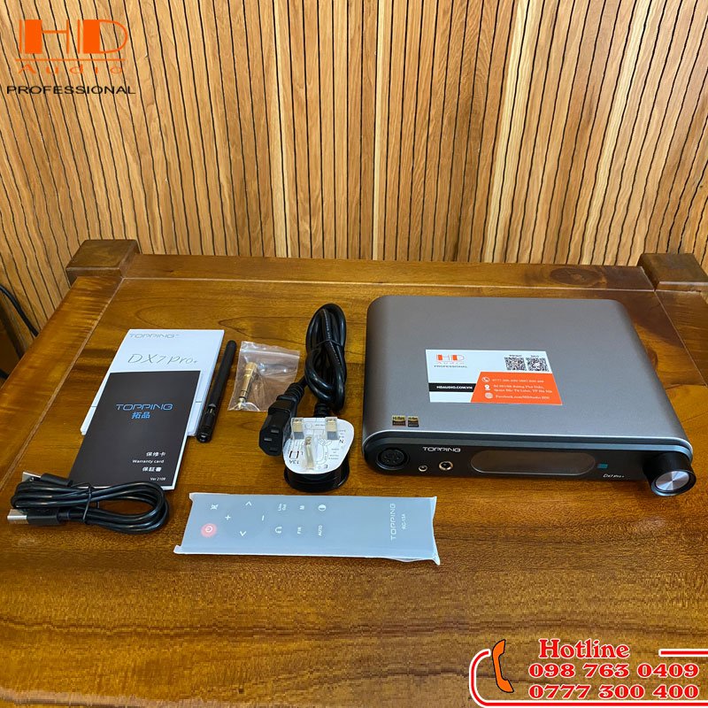 DAC TOPPING DX7 Pro + - Chip ES9038PRO - Bluetooth 5.1 - Hàng Chính Hãng