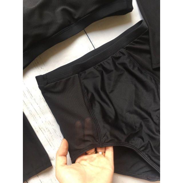 Bikini 2 Mảnh Tay Dài Phối Lưới Kín Đáo, Đồ Bơi Nữ Đi Biển Cạp Cao Dài Tay Sang Chảnh  - OS071