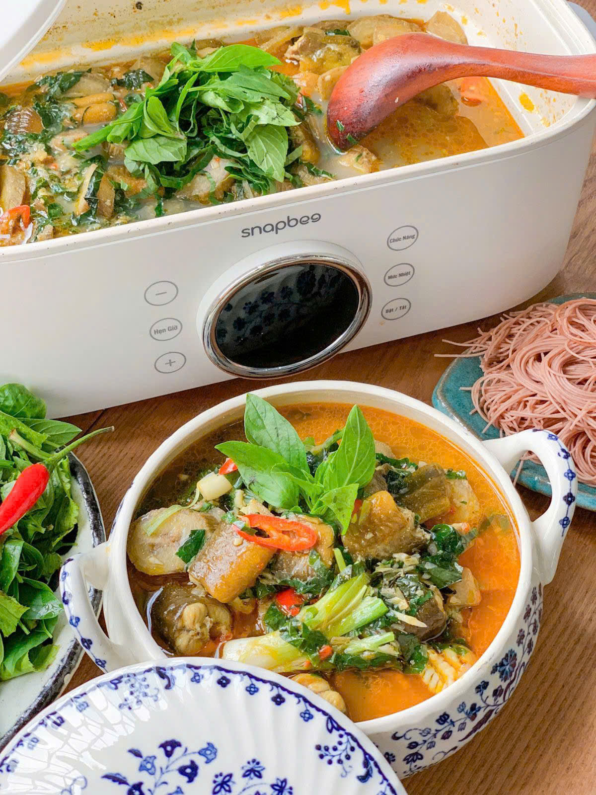 [Hàng chính hãng] Nồi Hấp Điện 3 Tầng SNAPBEE ST2000 - 20L Đa Năng, Kháng Khuẩn, Không Gây Mùi