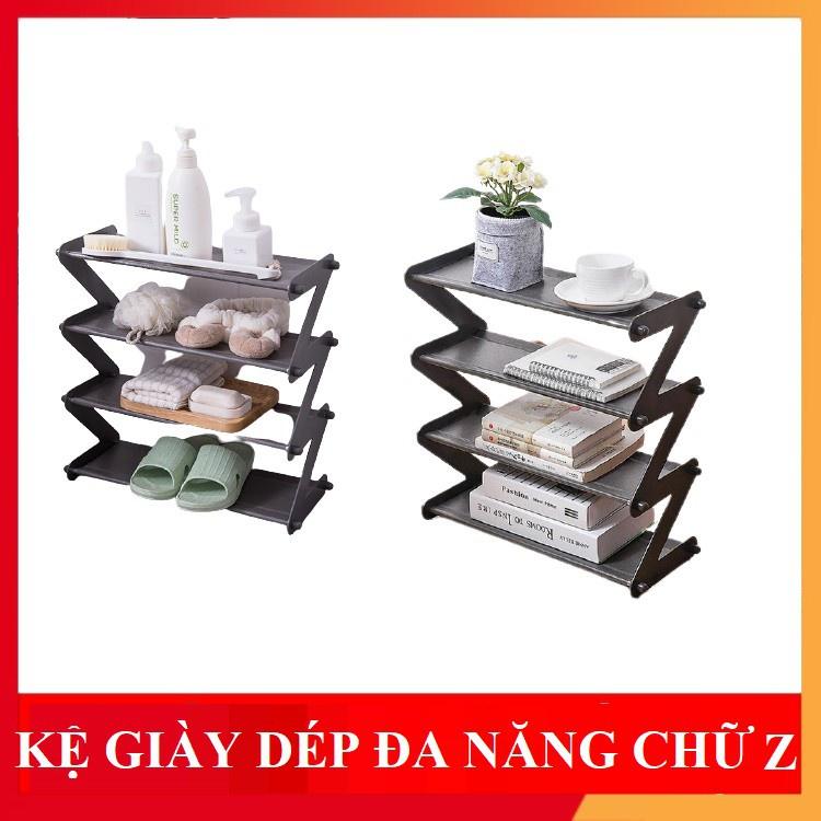 Kệ 4 tầng hình chữ Z ( kê sách vở, giày dép đa năng) thiết bị tiện lợi cho gia đình bạn