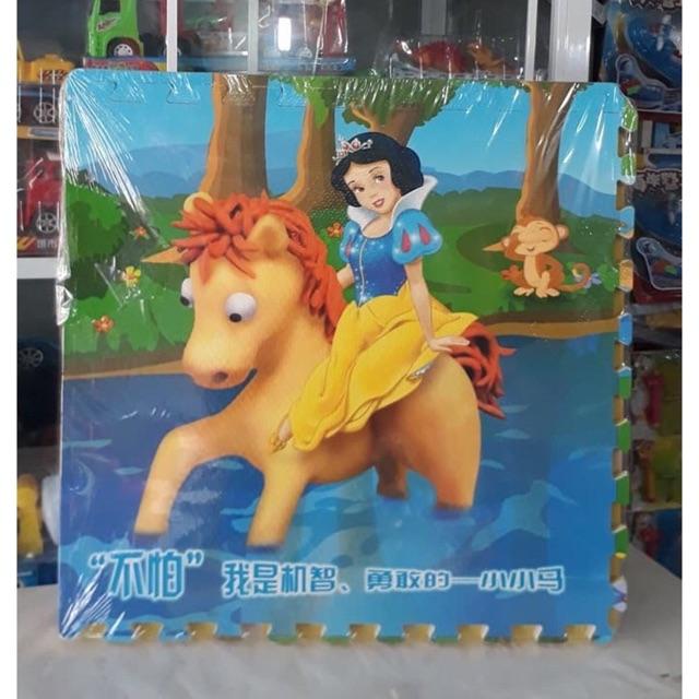 Thảm xốp hoạt hình chữ số loại 4tấm khổ 60x60cm