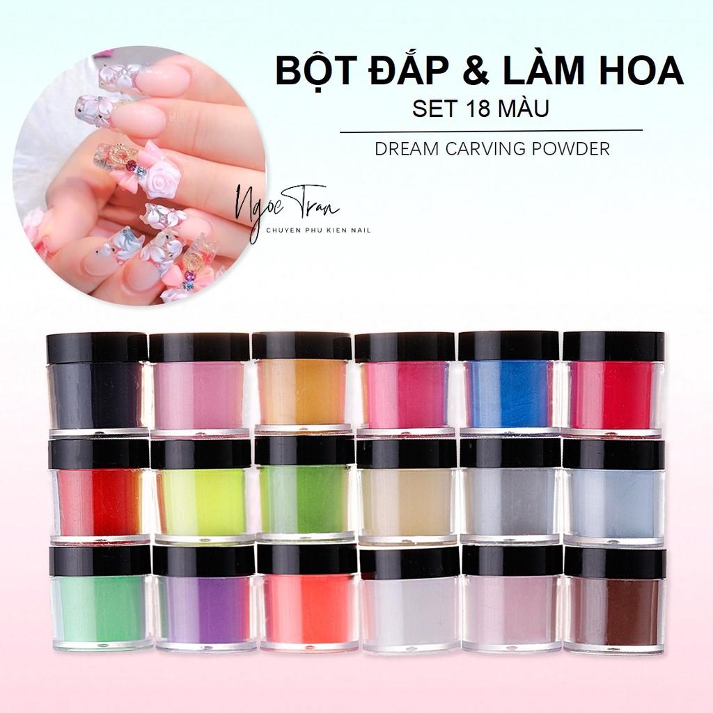 Set 24 Màu Bột Đắp Móng &amp; Bột Làm Hoa