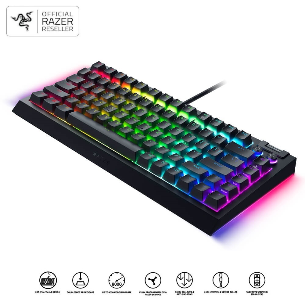 [Mới, hàng chính hãng] Bàn phím Razer BlackWidow V4 75