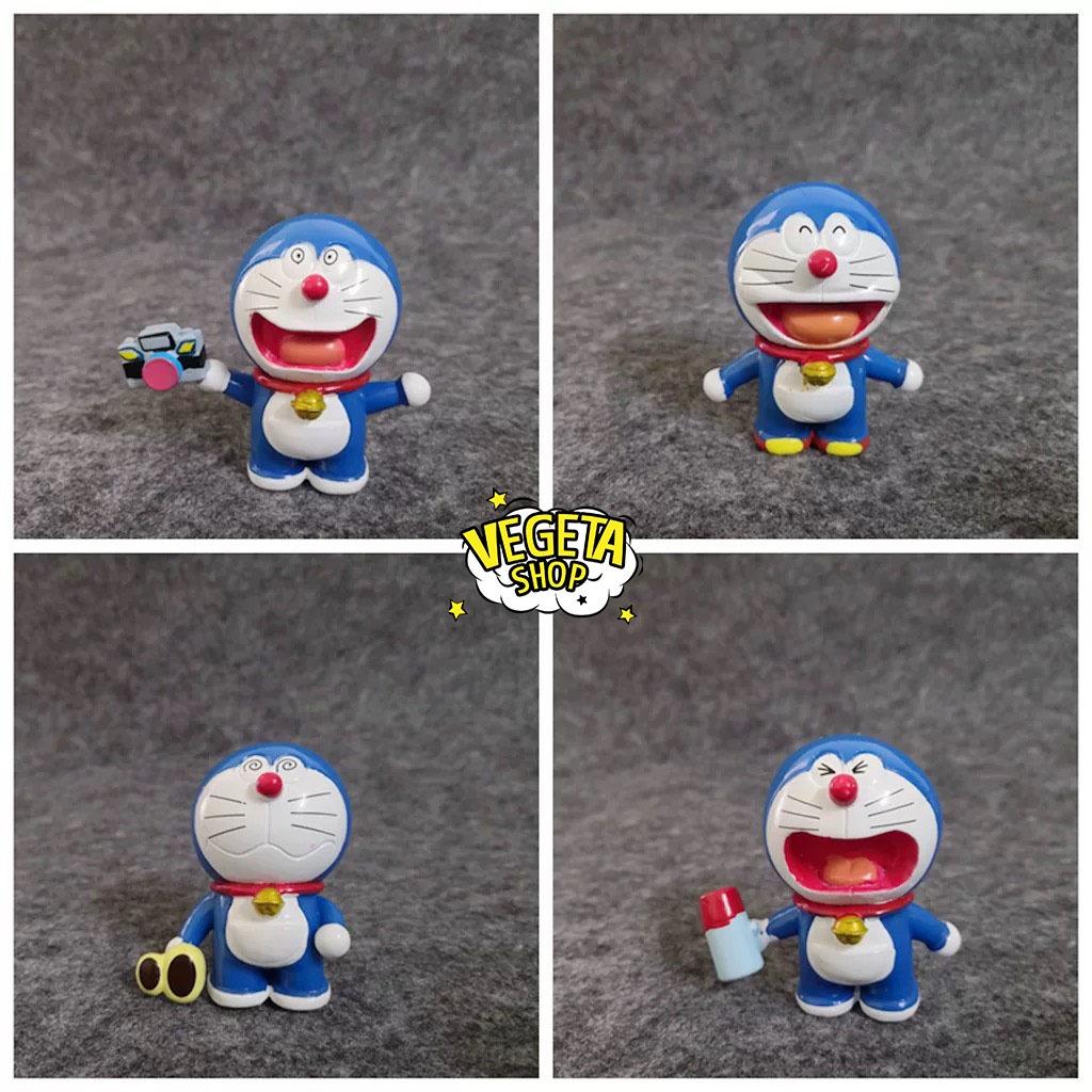 Mô hình Doraemon Doremon - Trọn bộ 8 Mô hình tư thế Doremon Doraemon và bảo bối - Cao khoảng 5~6cm