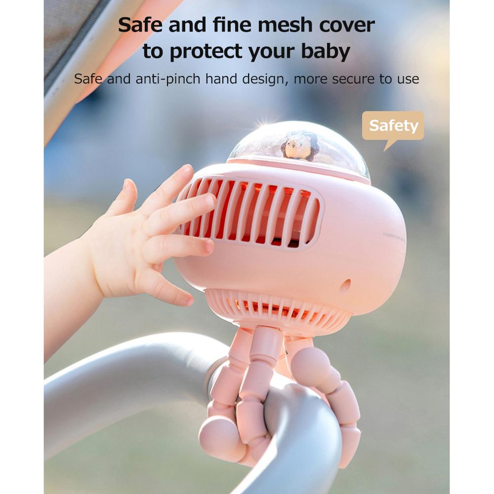 Quạt Điều Hòa Mini Không Cánh 4 Tốc Độ Không Dây 130 Độ° 3600Mah