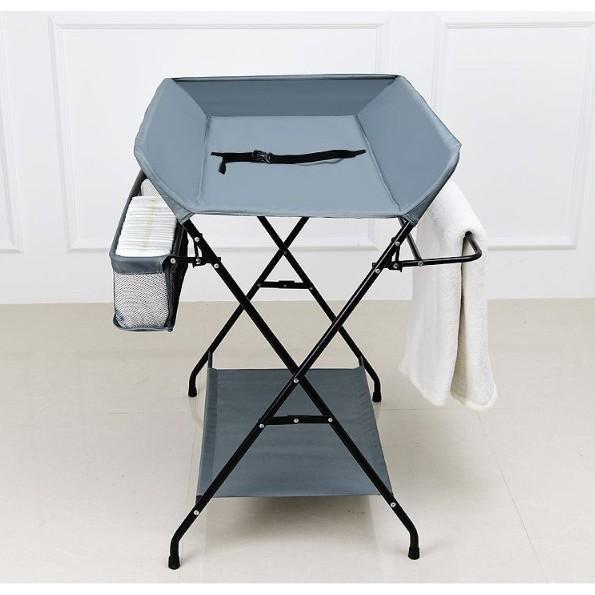 Bàn thay tả đa năng xếp gọn cho bé European Folding Diaper Table (Xám)