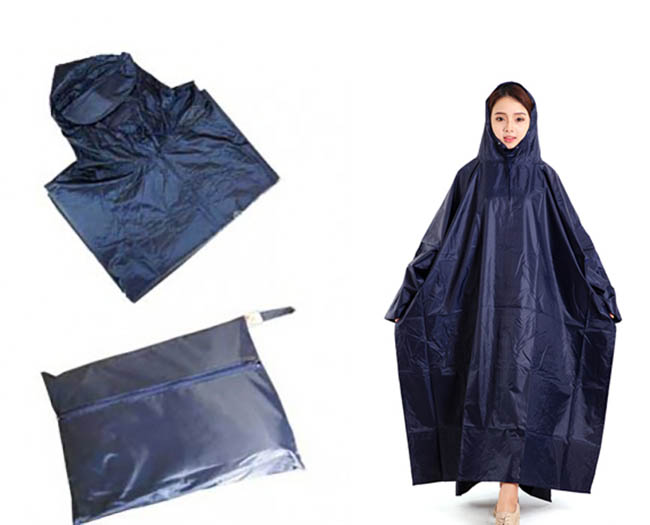 Áo mưa cánh dơi dài 1.4m vải dù siêu bền, màu sắc ngẫu nhiên