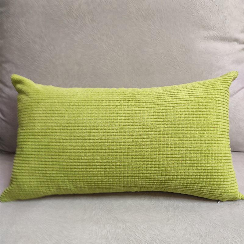 Bắc Âu Màu Bắp Ghế Sofa Nhung Eo Áo Gối Chữ Nhật Ghế Tựa Lưng Lưng Áo Gối Đầu Giường Gối Phóng To Bao