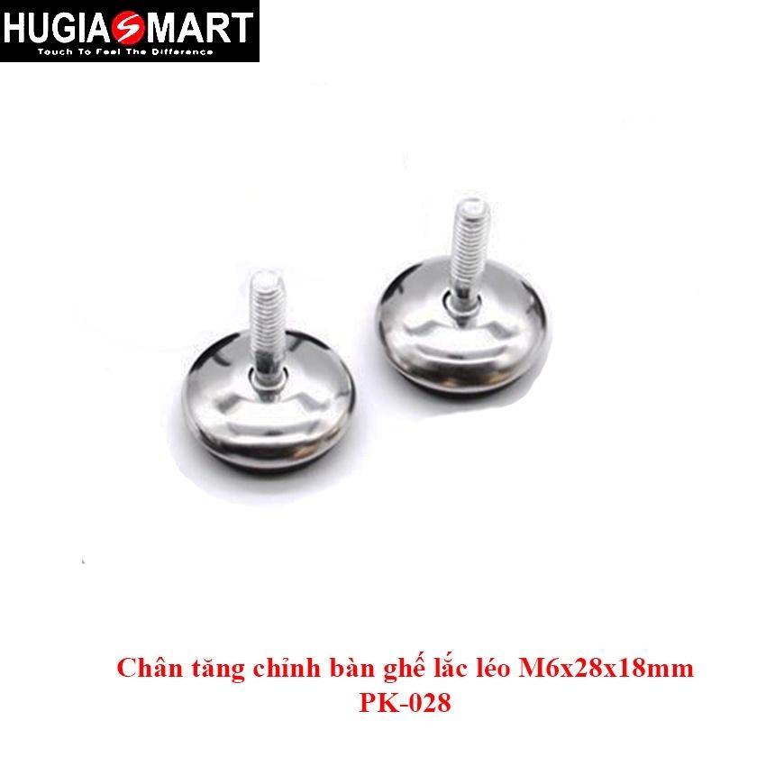 Chân bàn tăng chỉnh bàn ghế Hugiasmart Chân tăng chỉnh bàn ghế lắc léo 3 size M6x24x15mm - M8x35x18mm-M8x50x20mm