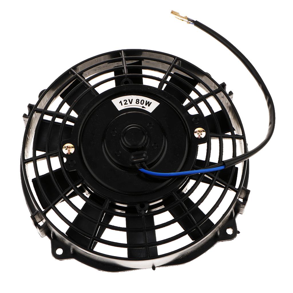 2x8'' Car Motorcycle Electric Radiator Cooling Fan Heat Dissipation 80W 12V