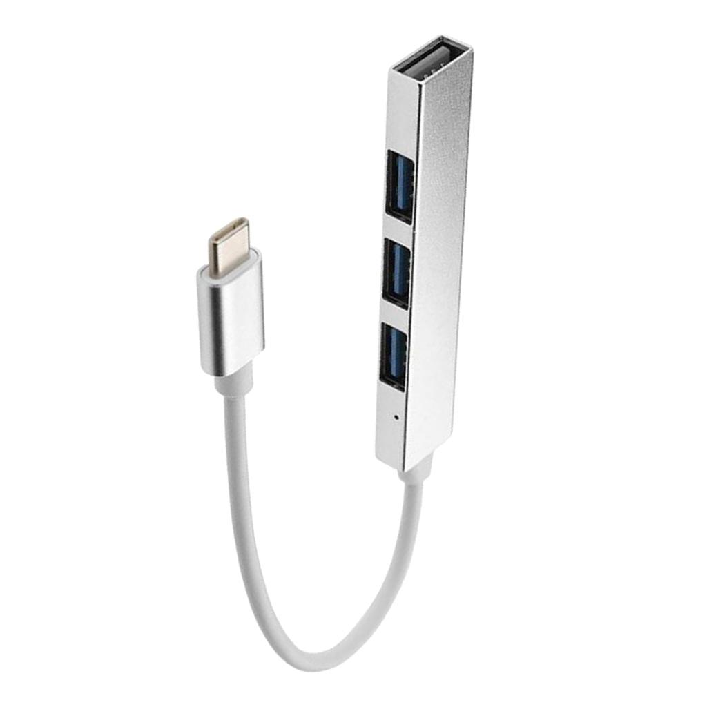 Type-C to USB3.0 4 Port Hub Box Splitter Power