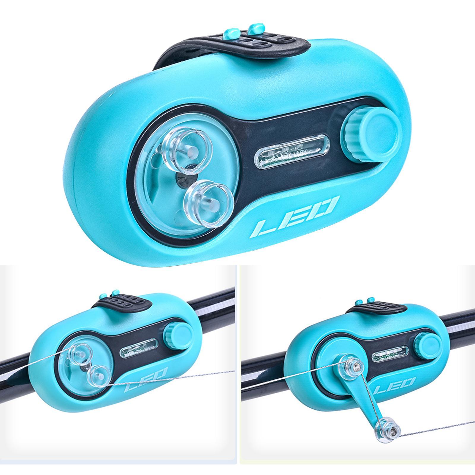 Waterproof Fishing Bite  with Sound LED Indicator  Blue Turntable