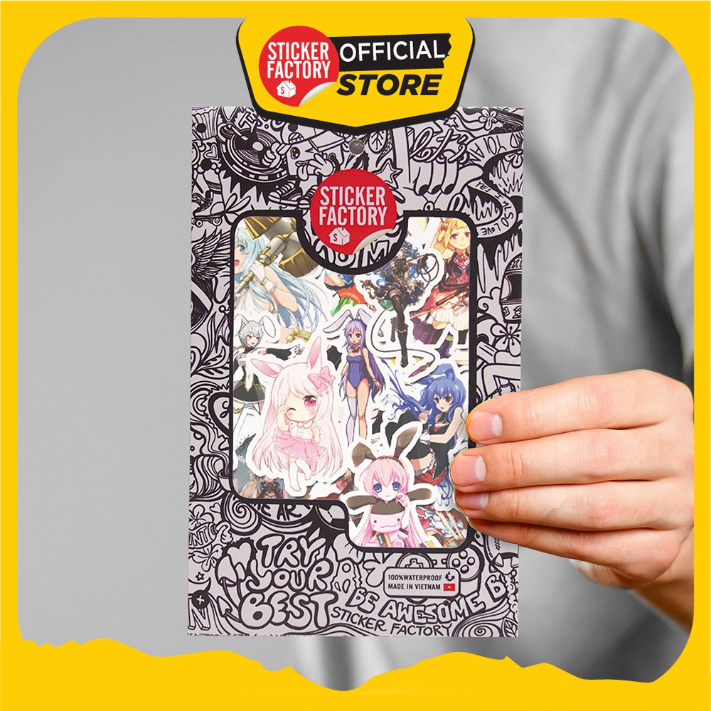 Bunny Girl Anime - Set 30 sticker hình dán