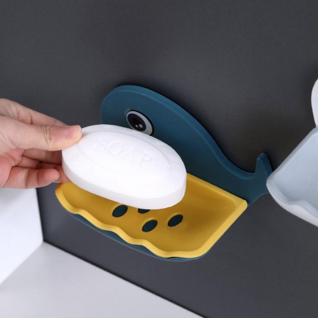 Khay Đựng Xà Phòng Hình Cá Heo Cute Dính Tường