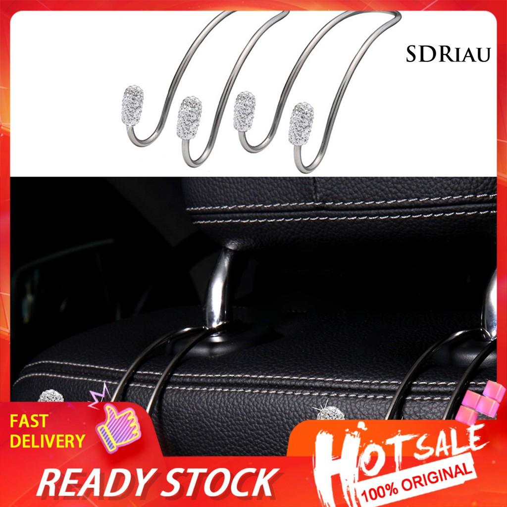 Bộ 2 Móc Treo Đồ Gắn Sau Ghế Xe Hơi Bằng Thép Không Gỉ