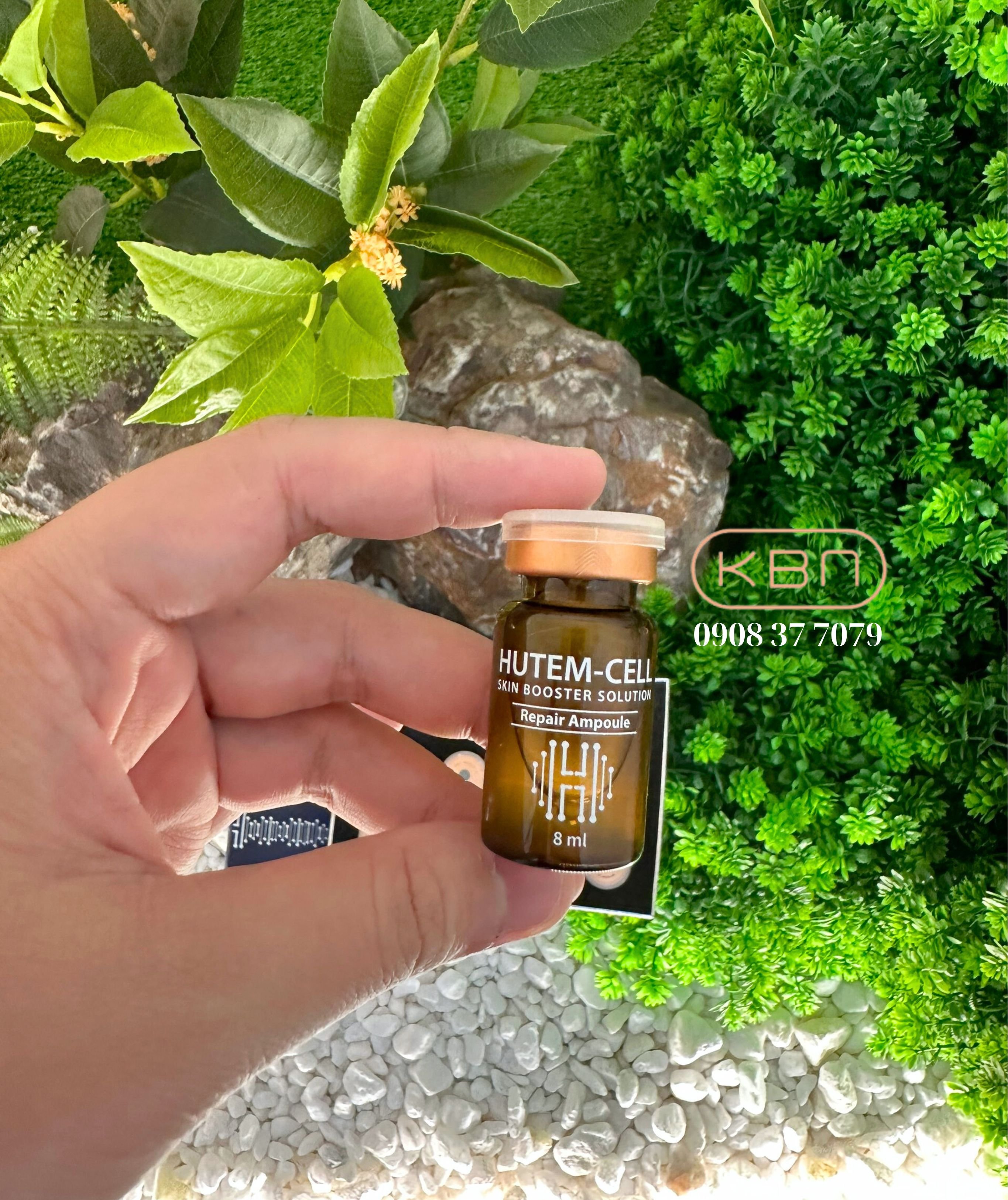 Tế Bào Gốc Tái Tạo Da Mặt Hutem Cell Hàn Quốc - Căng Bóng, Trắng Mịn, Mờ Nhăn, Mờ Nám Sạm