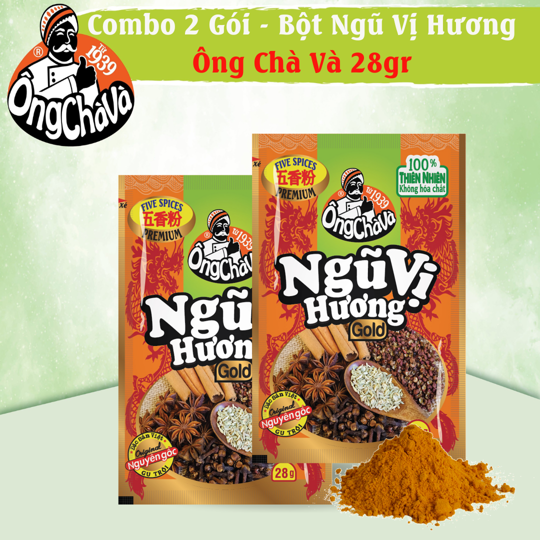 Combo 2 Gói Ngũ Vị Hương Gold Ông Chà Và 28g (Five Spices)