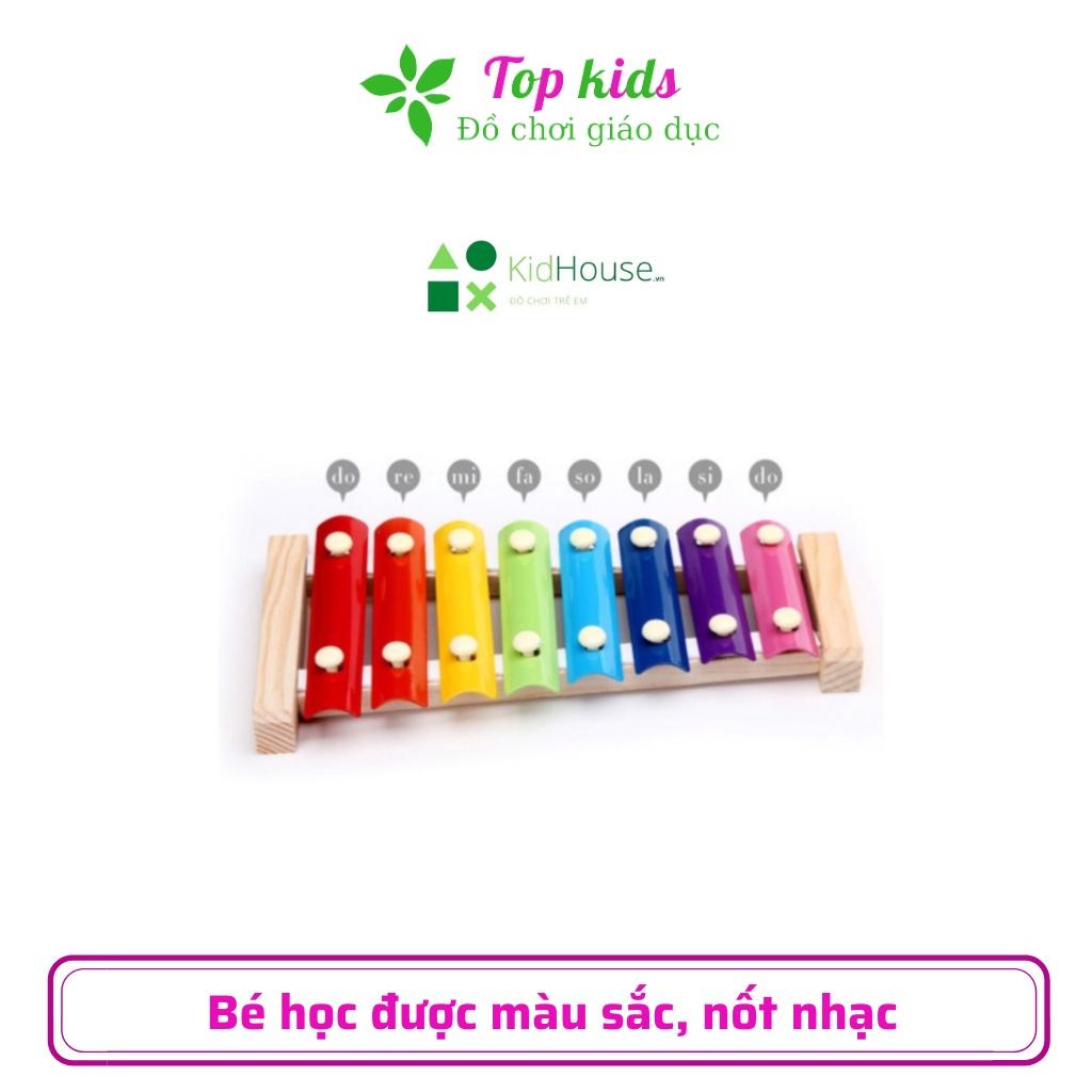 Đồ chơi gỗ thông minh montessori đồ chơi sáng tạo đàn gỗ 8 quãng Xylophone cho bé trai bé gái 1 2 3 4 5 6 tuổi