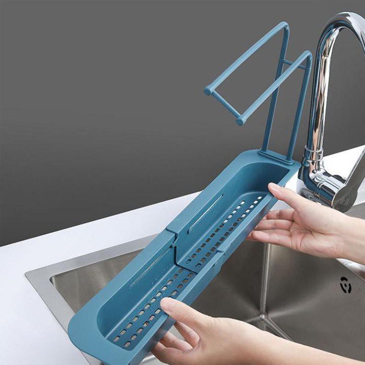 KỆ BỒN RỬA CHÉN THÔNG MINH CO GIÃN RÚT GỌN 35-50CM BẰNG NHỰA CAO CẤP