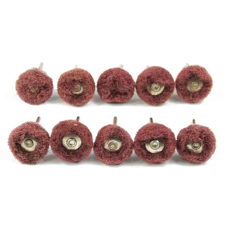 Bộ 10 Chổi Đánh Bóng Mini Trục 3mm Sợi Rối