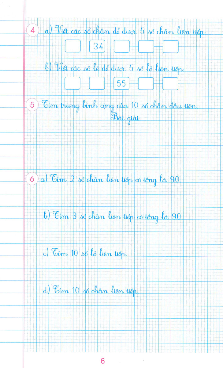 Luyện Tập Toán 4 Quyển 1 - Trình Bày Trên Giấy Ô Li  _HA