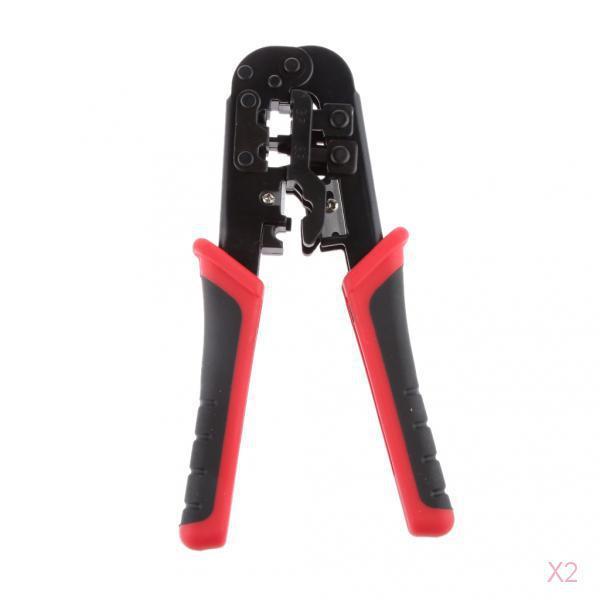 2x Network Ethernet LAN Phone Crimper Crimp Pliers Tool CAT5e/6 /12