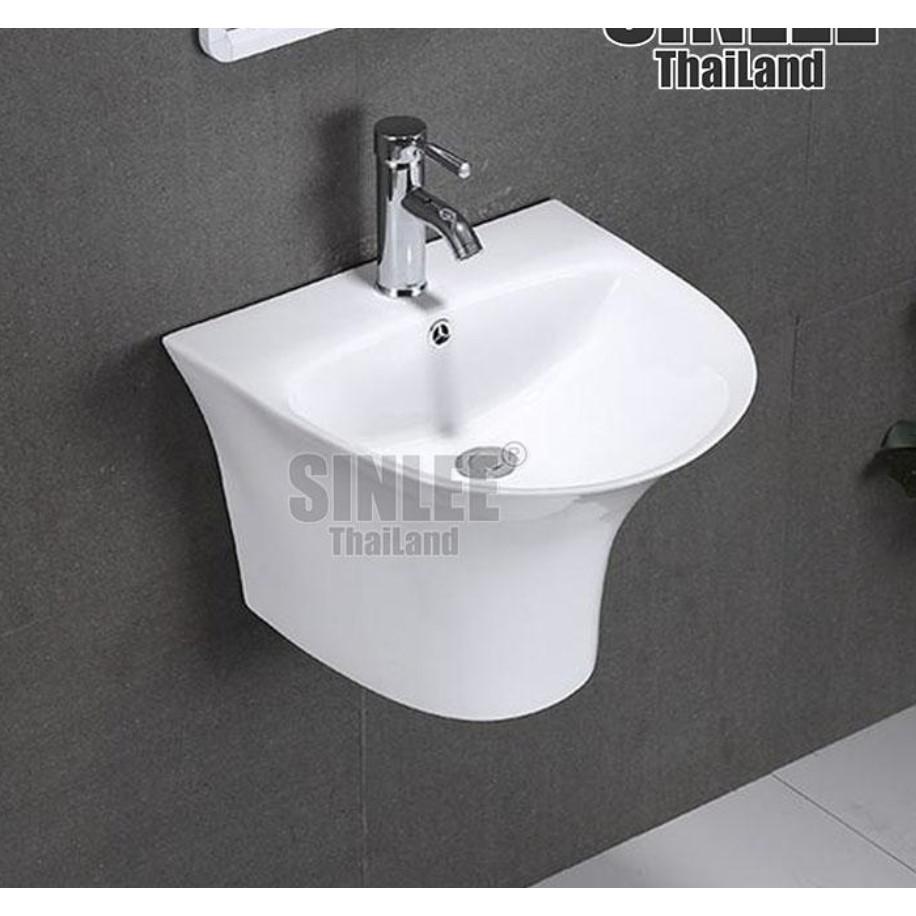 Lavabo sứ đúc treo tường