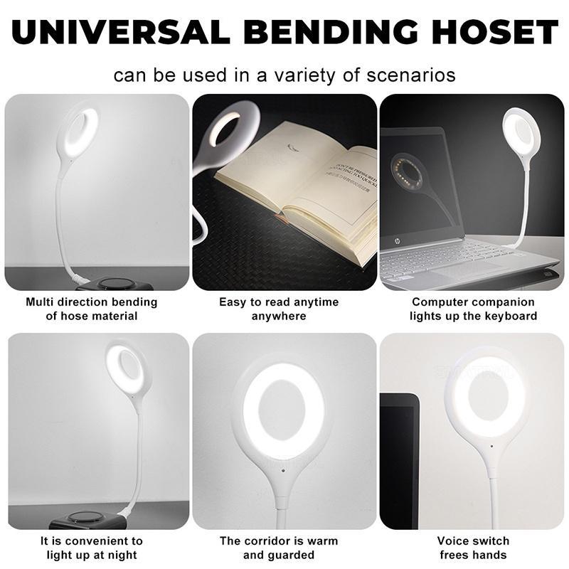 Đèn LED Tròn USB 5V Có Thể Gấp Lại Siêu Sáng Bảo Vệ Mắt Tiện Dụng