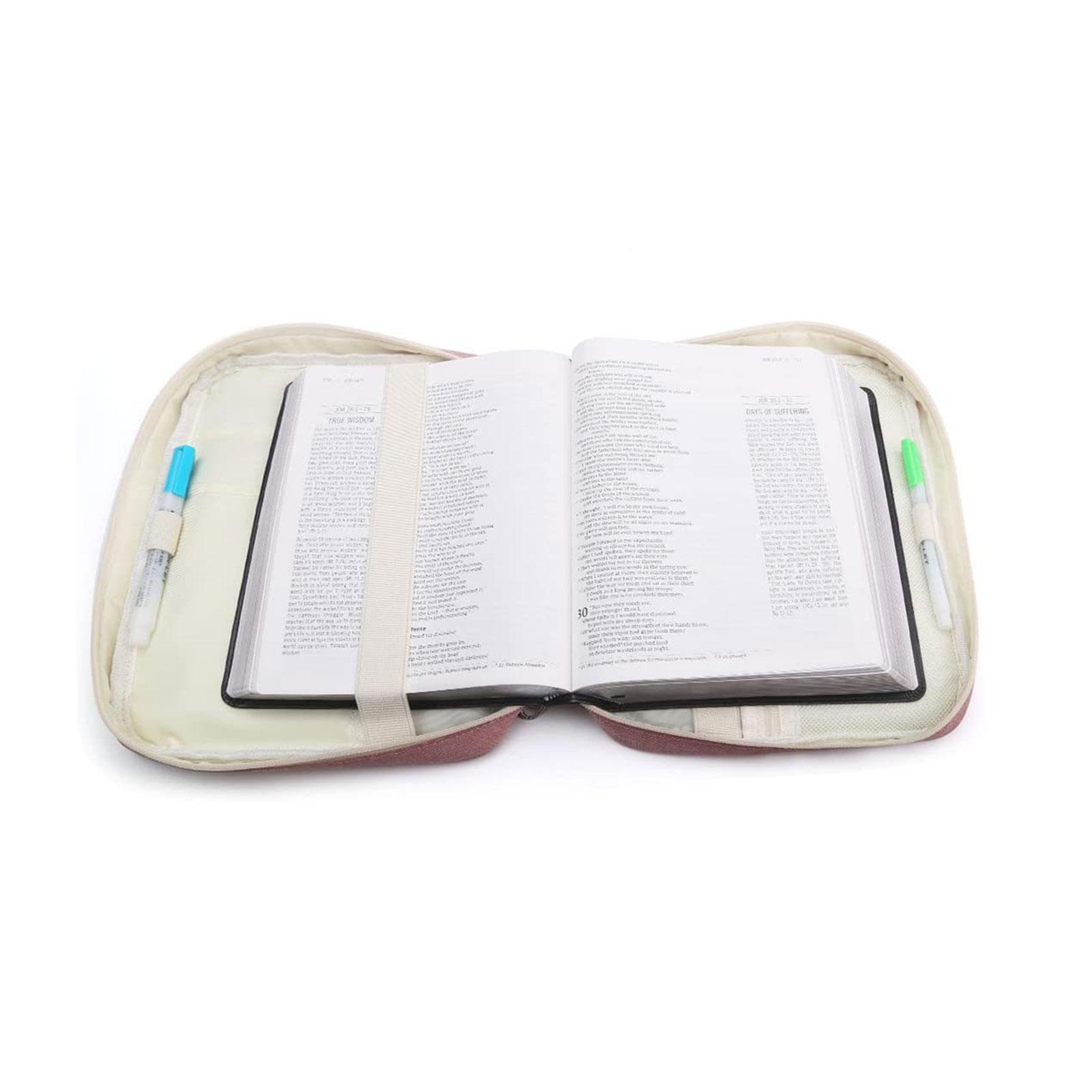 Bible Cover with Stand and Handle Portable Multifunctional Bible Holder Case