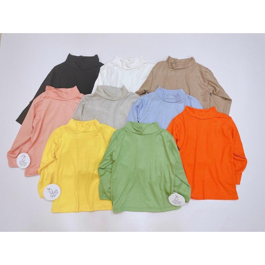 Áo giữ nhiệt cho bé cổ 3p chất thun lạnh áo thun dài tay bé trai, bé gái LYBABY AP11