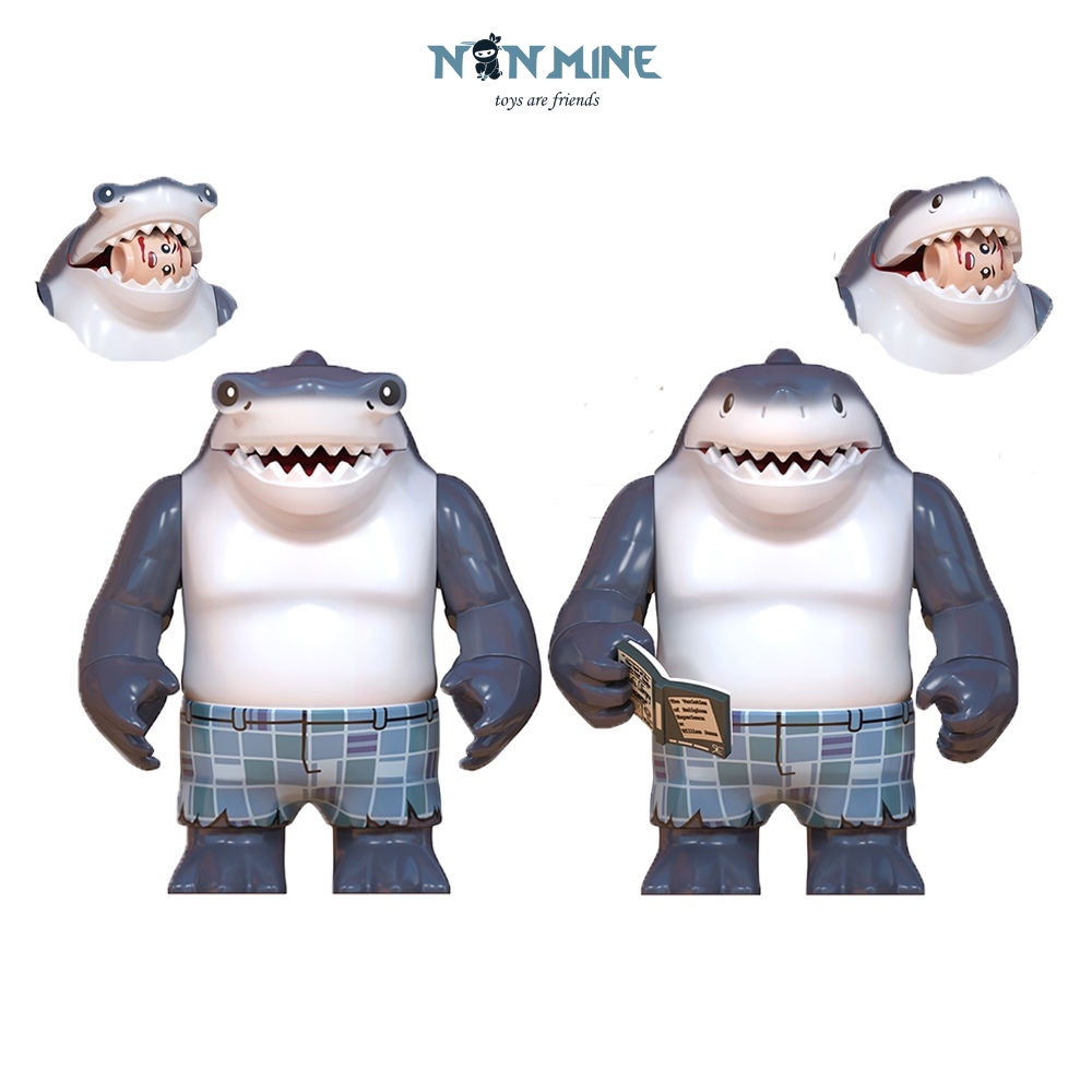 Minifigures Cá Mập King Shark Lắp Ráp Nhân Vật Phim Truyện Siêu Anh Hùng DC WM2423