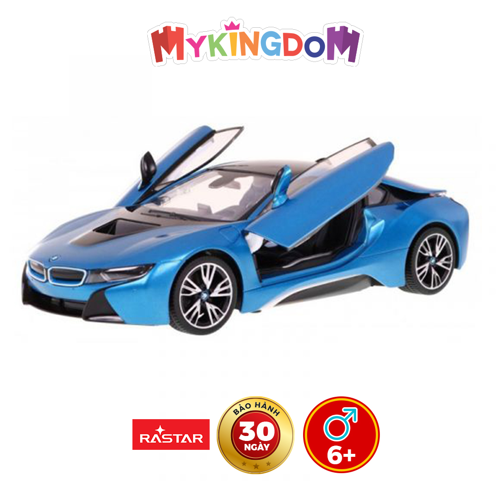 Đồ Chơi Điều Khiển RASTAR Xe Bmw I8 Mở Cửa Bằng Điều Khiển Xanh R71000-3